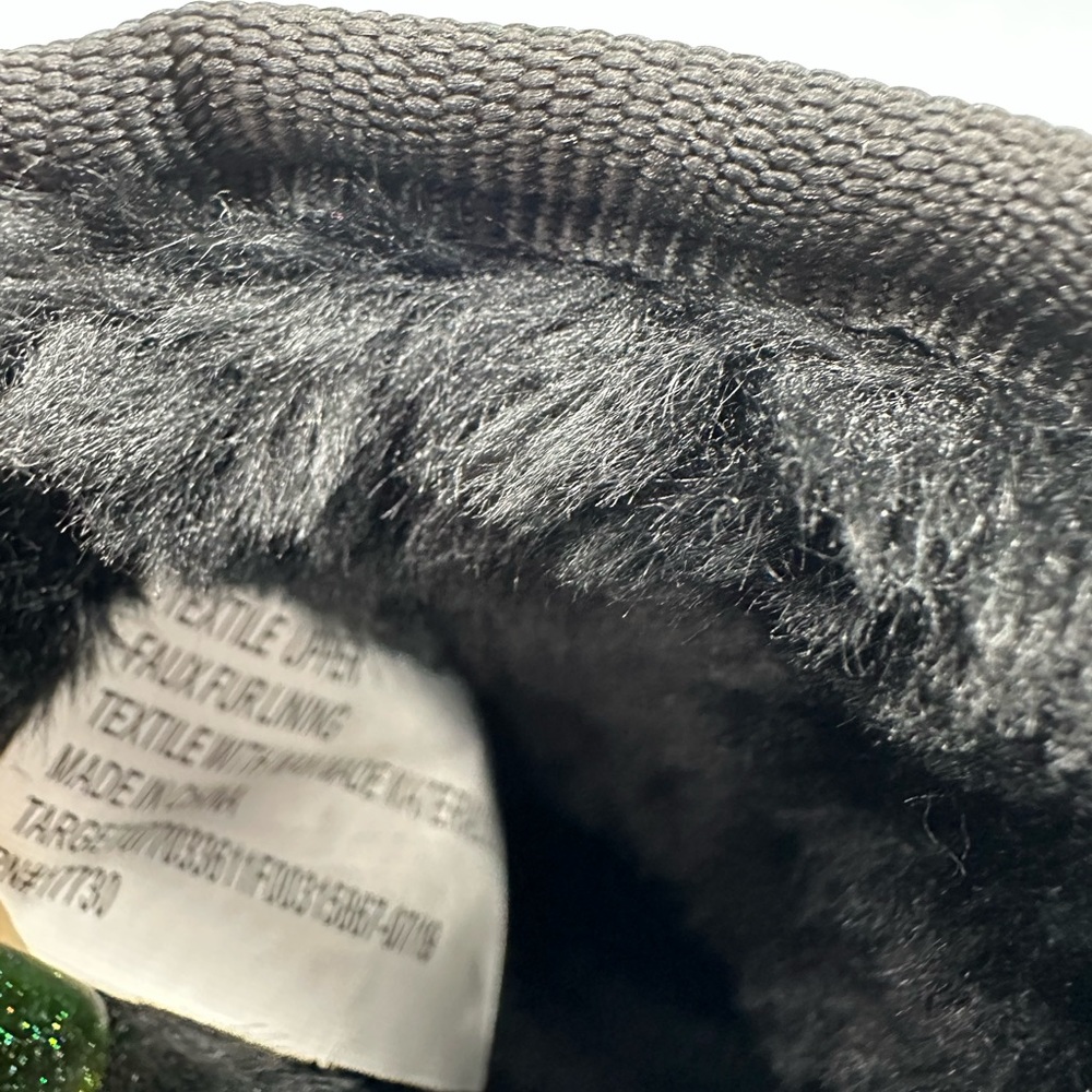 Cat & Jack Toddler Winter Boots Black Faux Suede Zip Side Size 8 - Picture 7 of 8
